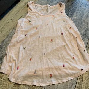Light pink cocktail tank top